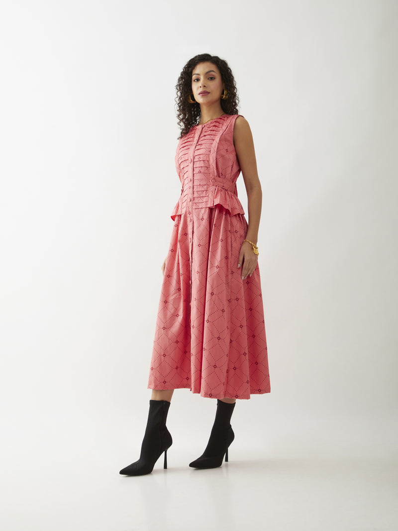 WILLOW DRESS - SALMON