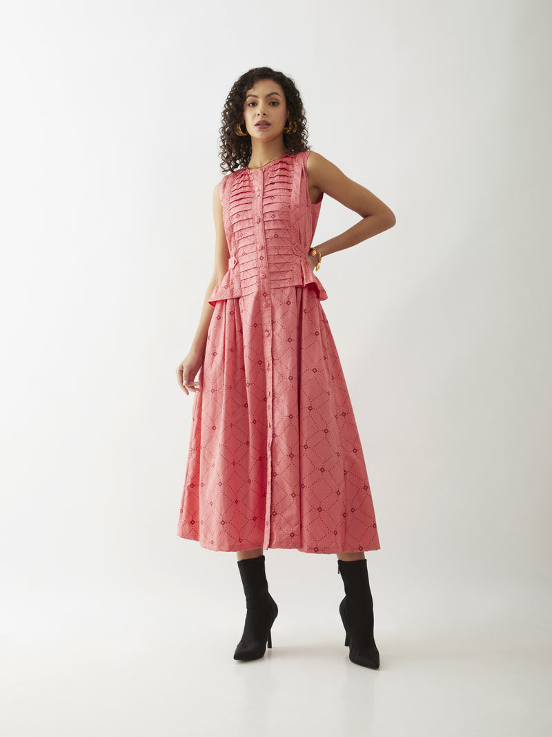 WILLOW DRESS - SALMON