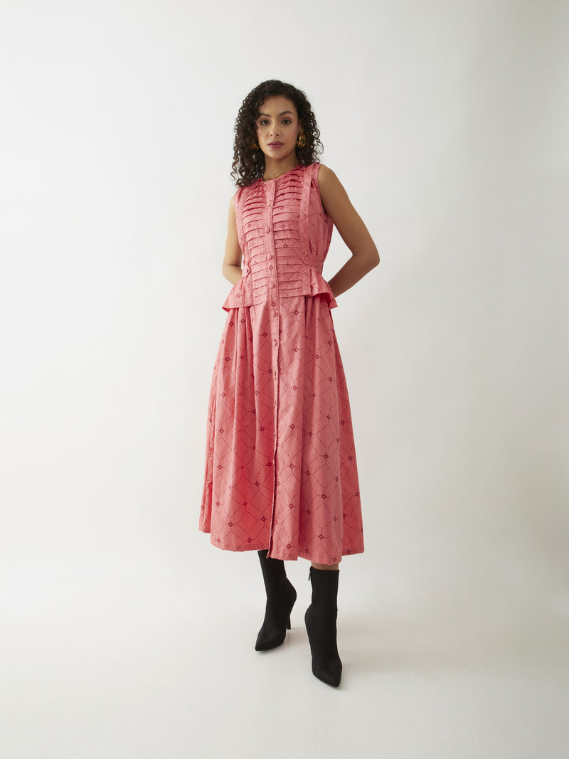 WILLOW DRESS - SALMON