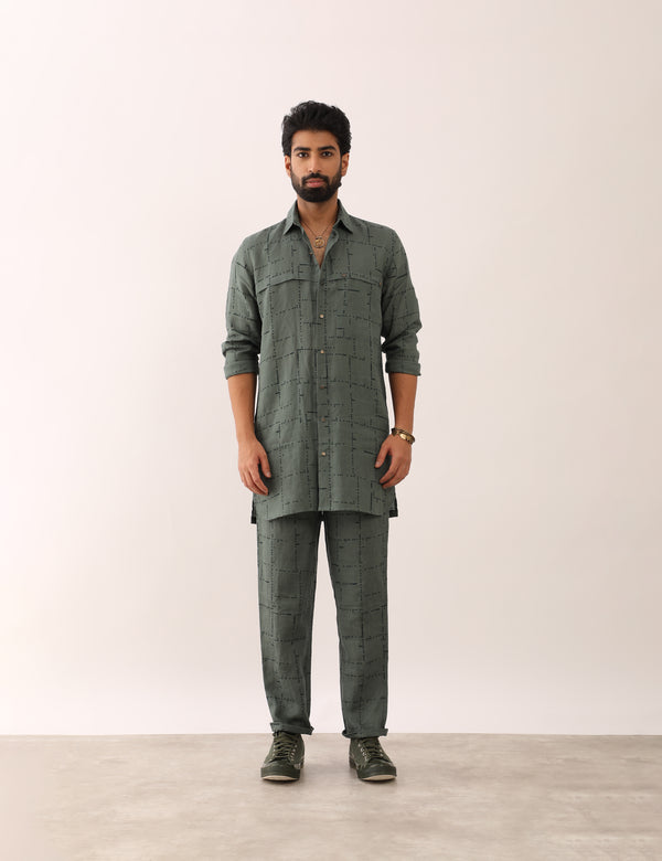 ABEER TETRIS SHIRT SET - GREEN