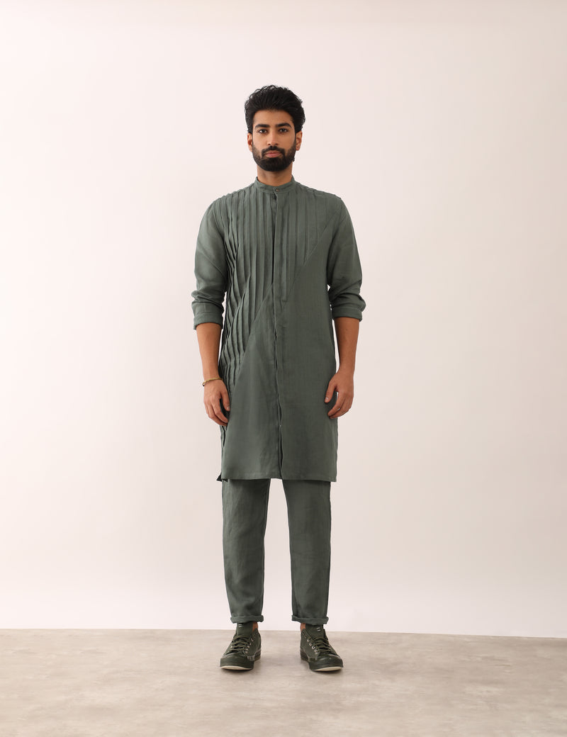 AARAV KURTA SET - GREEN