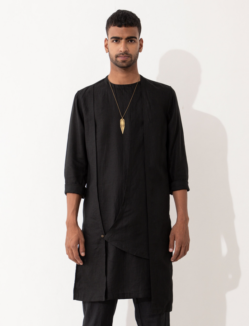 NIERO KURTA - BLACK