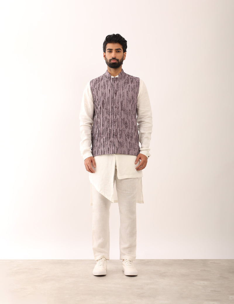 AARAV LEAF BANDI LOOK - PURPLE