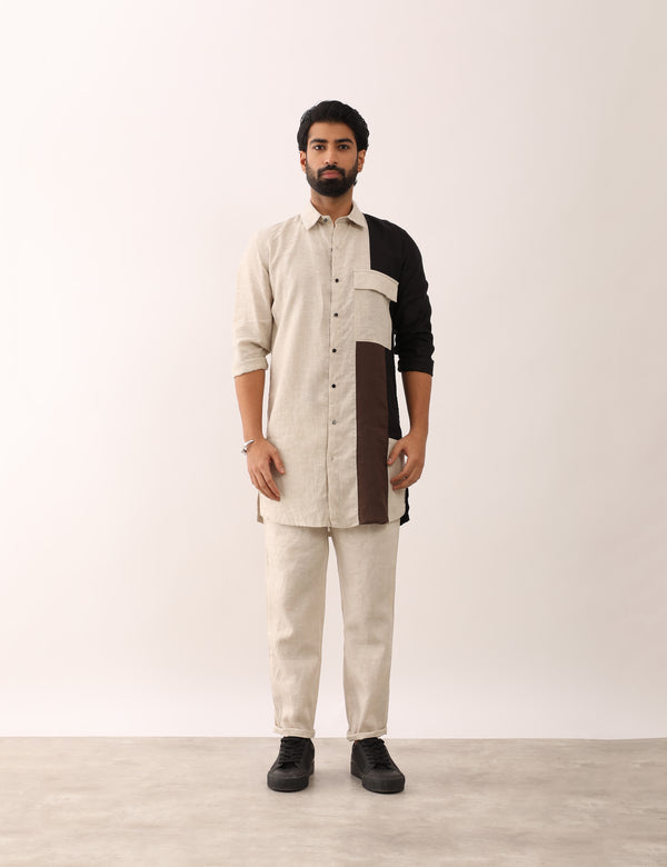 HITESH SHIRT SET - BROWN