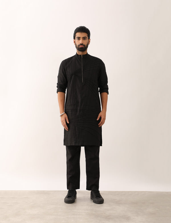 MANAV KURTA - BLACK