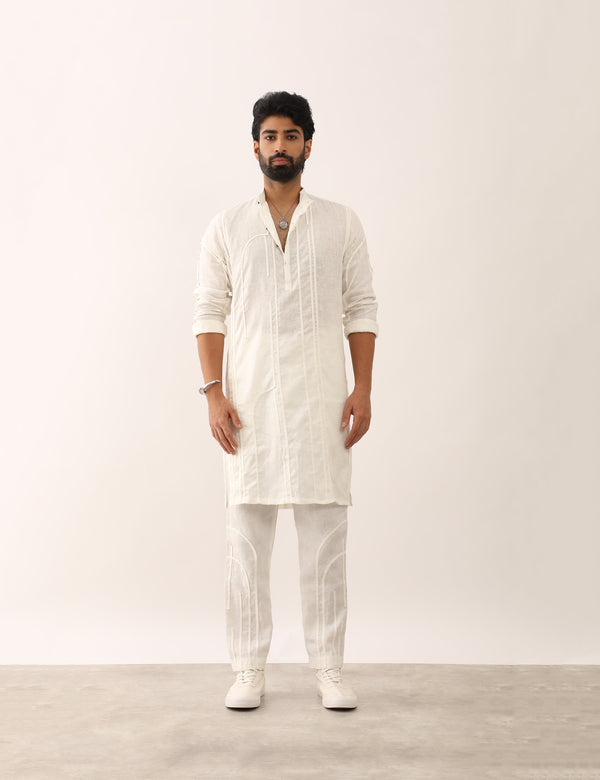 ZESHAN KURTA - WHITE