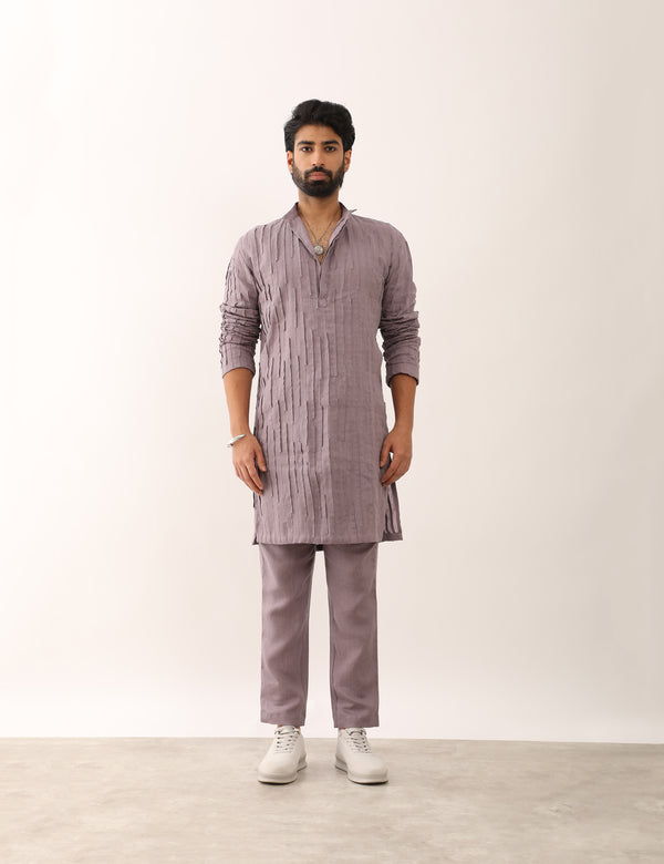 VIRAJ KURTA SET - PURPLE