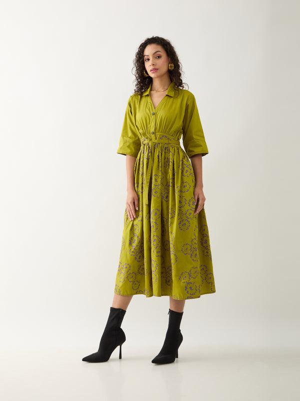 DELTA DRESS - LEAF