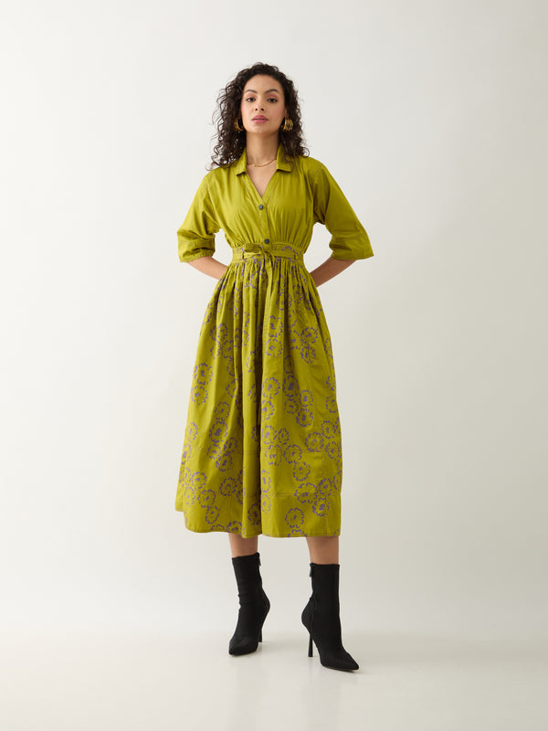 DELTA DRESS - LEAF