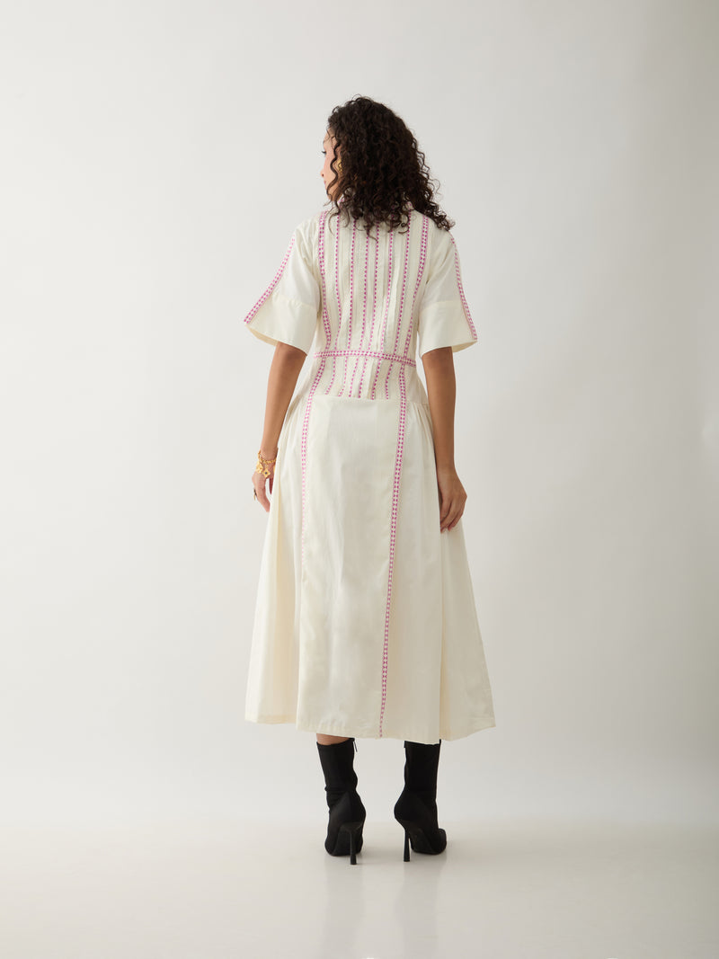 MORRIS DRESS - OFF WHITE