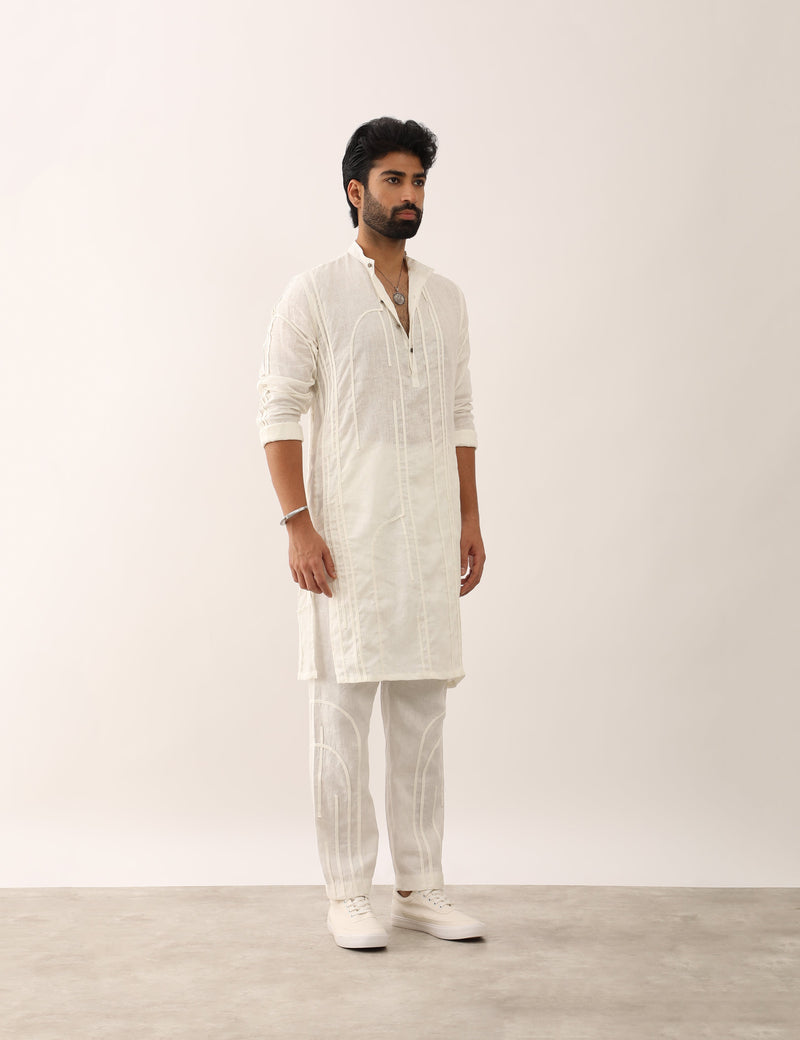 ZESHAN KURTA - WHITE