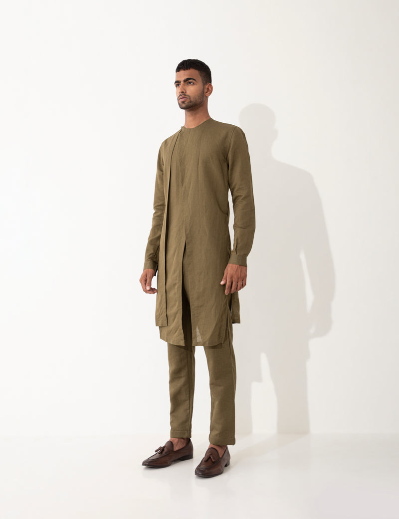 KYO KURTA SET - BROWN