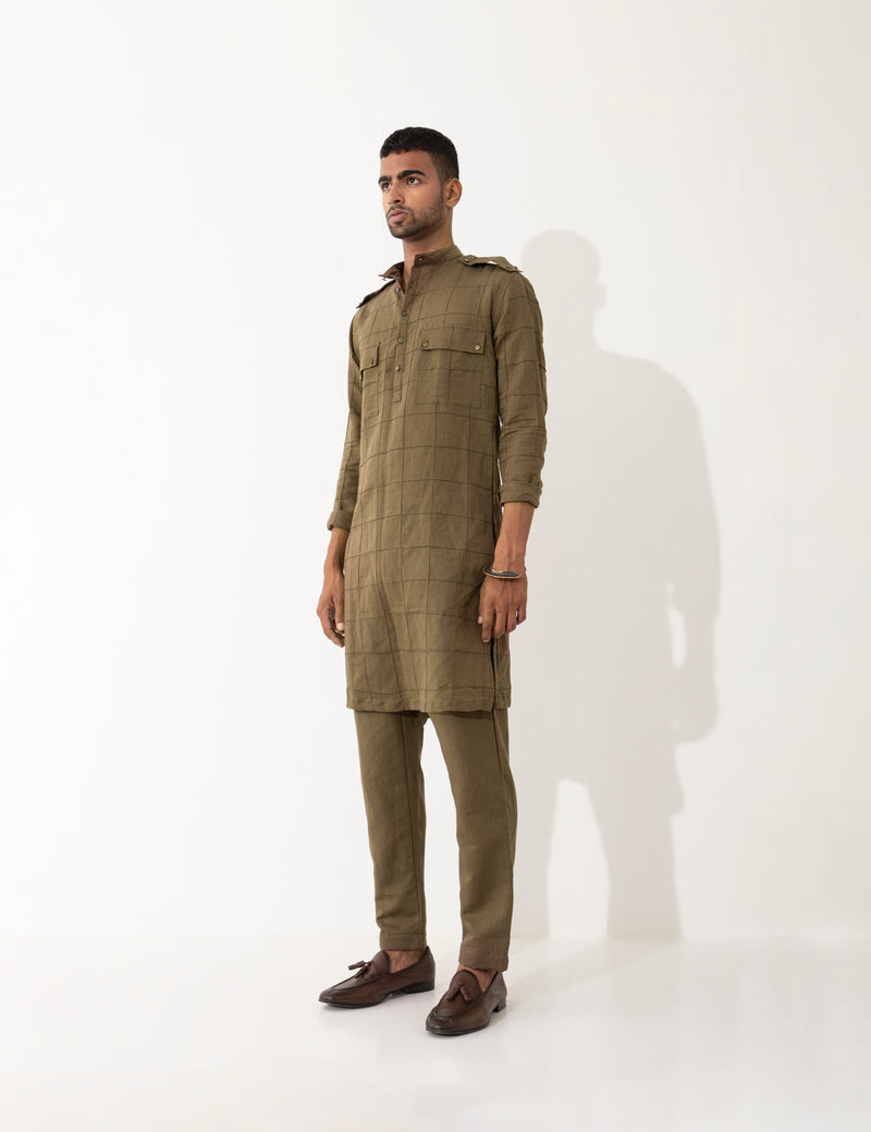 CARTER KURTA  -  BROWN