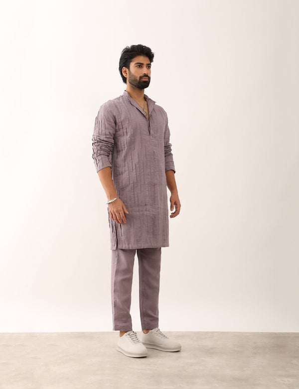 VIRAJ KURTA SET - PURPLE