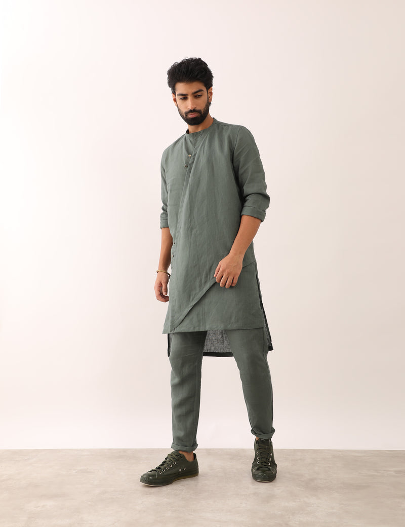 SAYAN KURTA SET - GREEN