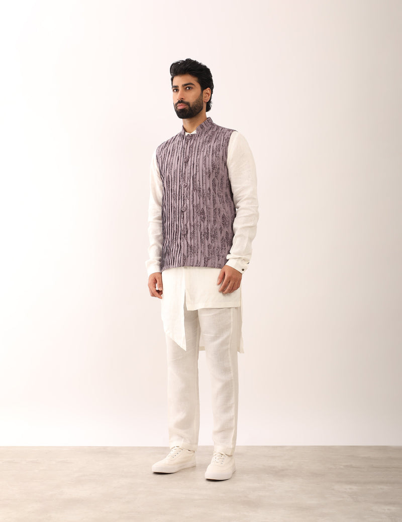 AARAV LEAF BANDI LOOK - PURPLE