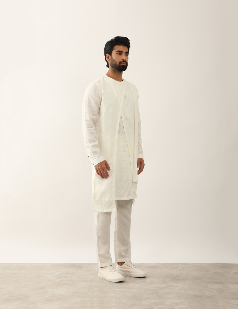 HARSH KURTA SET - WHITE