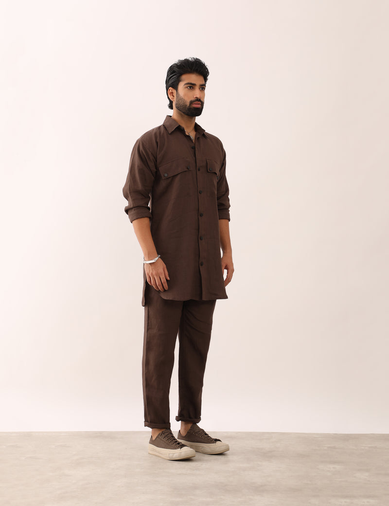 KABIR SHIRT SET - BROWN