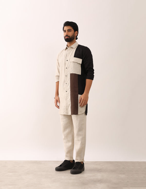 HITESH SHIRT SET - BROWN