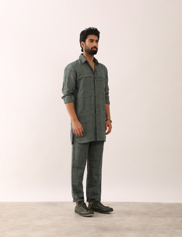 ABEER TETRIS SHIRT SET - GREEN