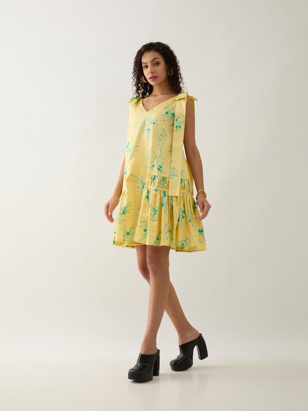 NUBRA DRESS - LEMON