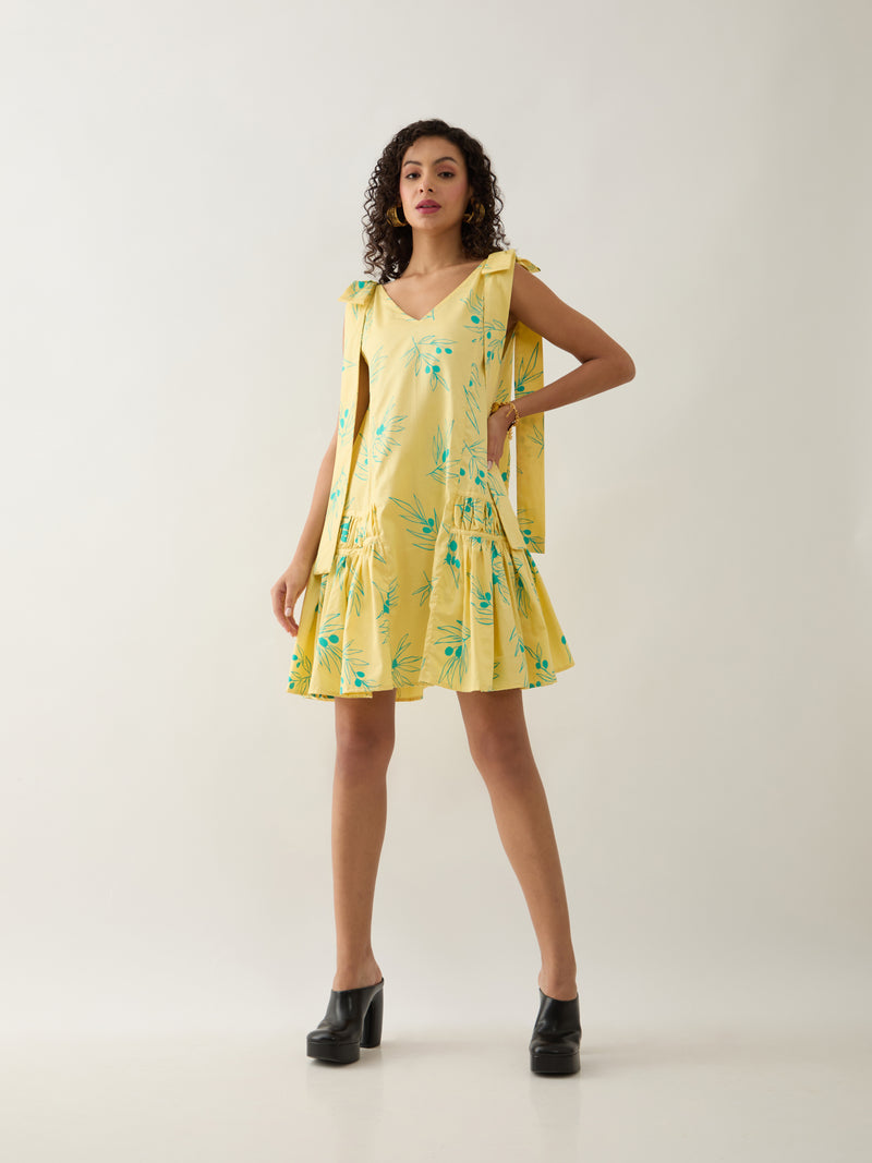 NUBRA DRESS - LEMON