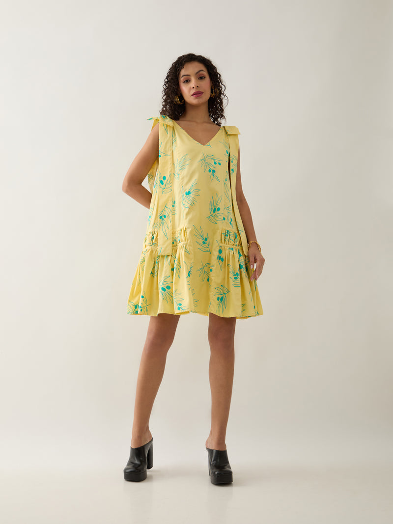 NUBRA DRESS - LEMON