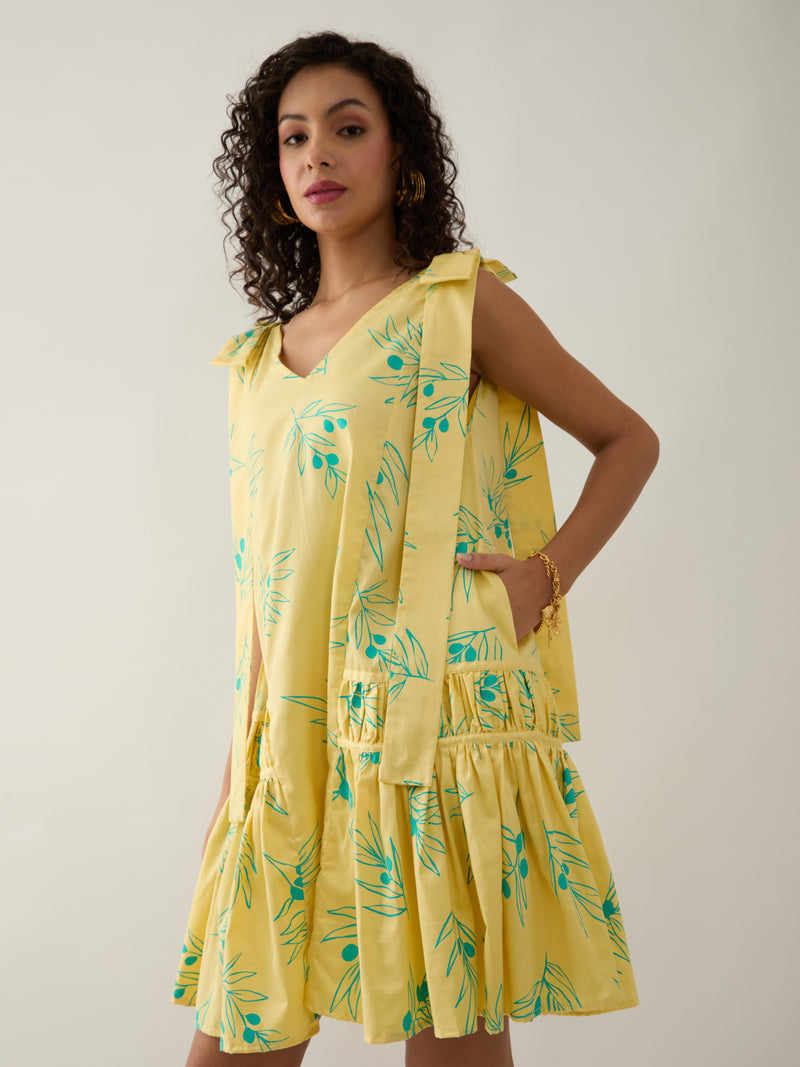 NUBRA DRESS - LEMON