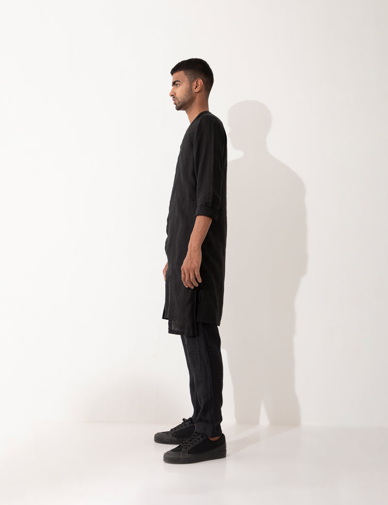 NIERO KURTA - BLACK