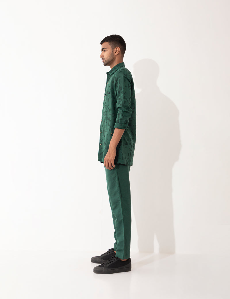 FEZZI CUBE  SHIRT SET - GREEN