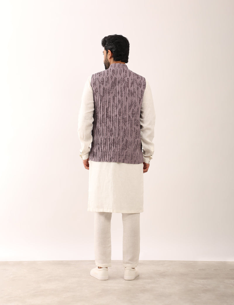 AARAV LEAF BANDI LOOK - PURPLE