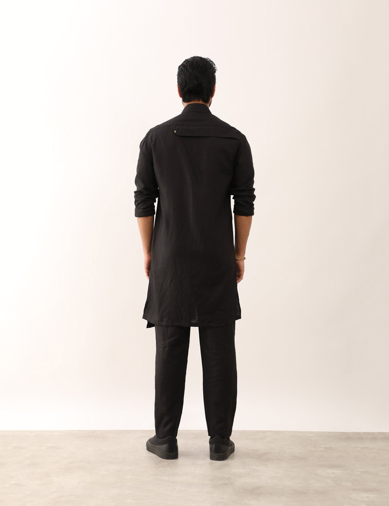 YATIN SHIRT SET - BLACK