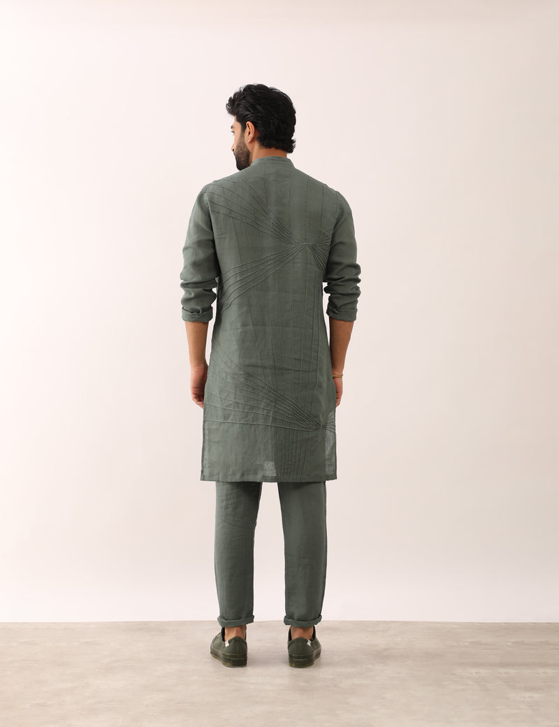 MANAV KURTA SET - GREEN