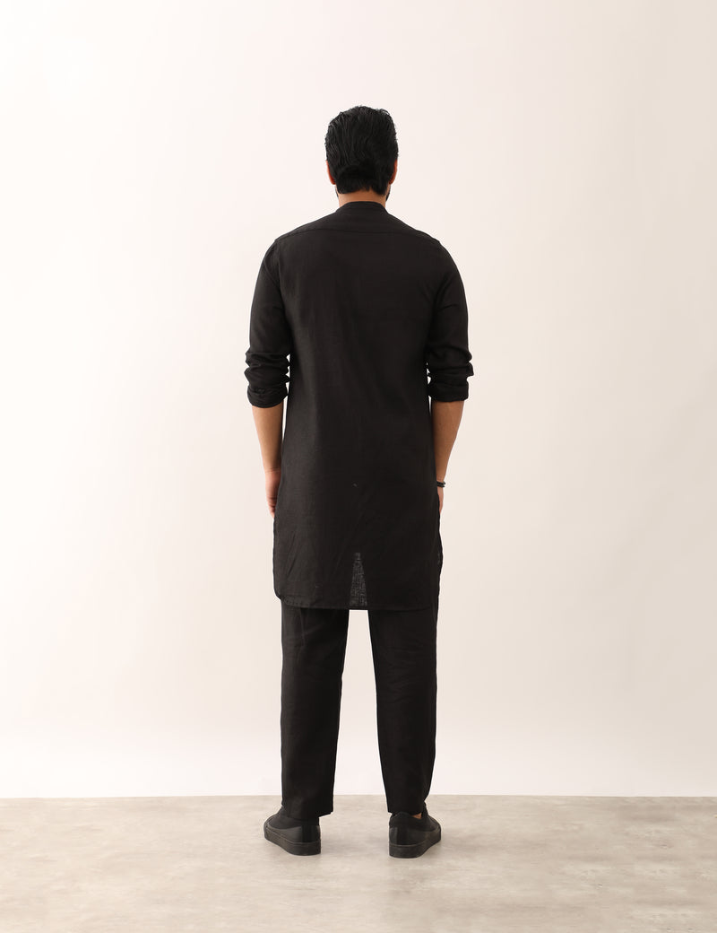 AADI  KURTA SET- BLACK