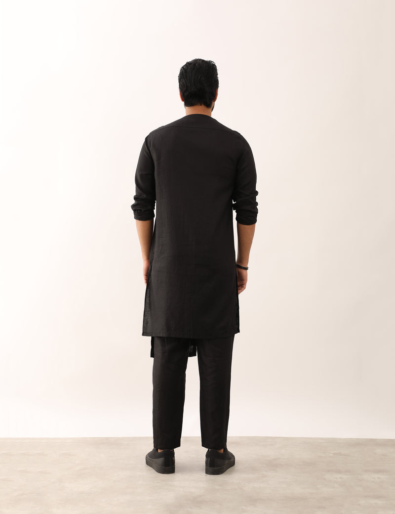 AYUSH KURTA SET - BLACK