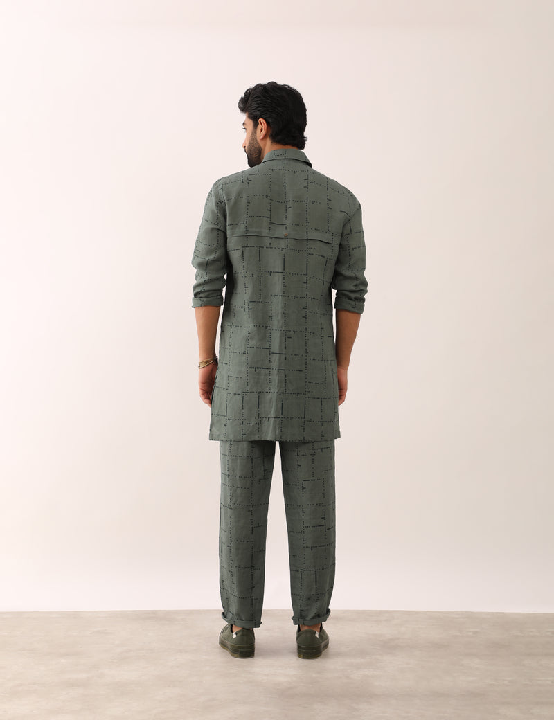 ABEER TETRIS SHIRT SET - GREEN