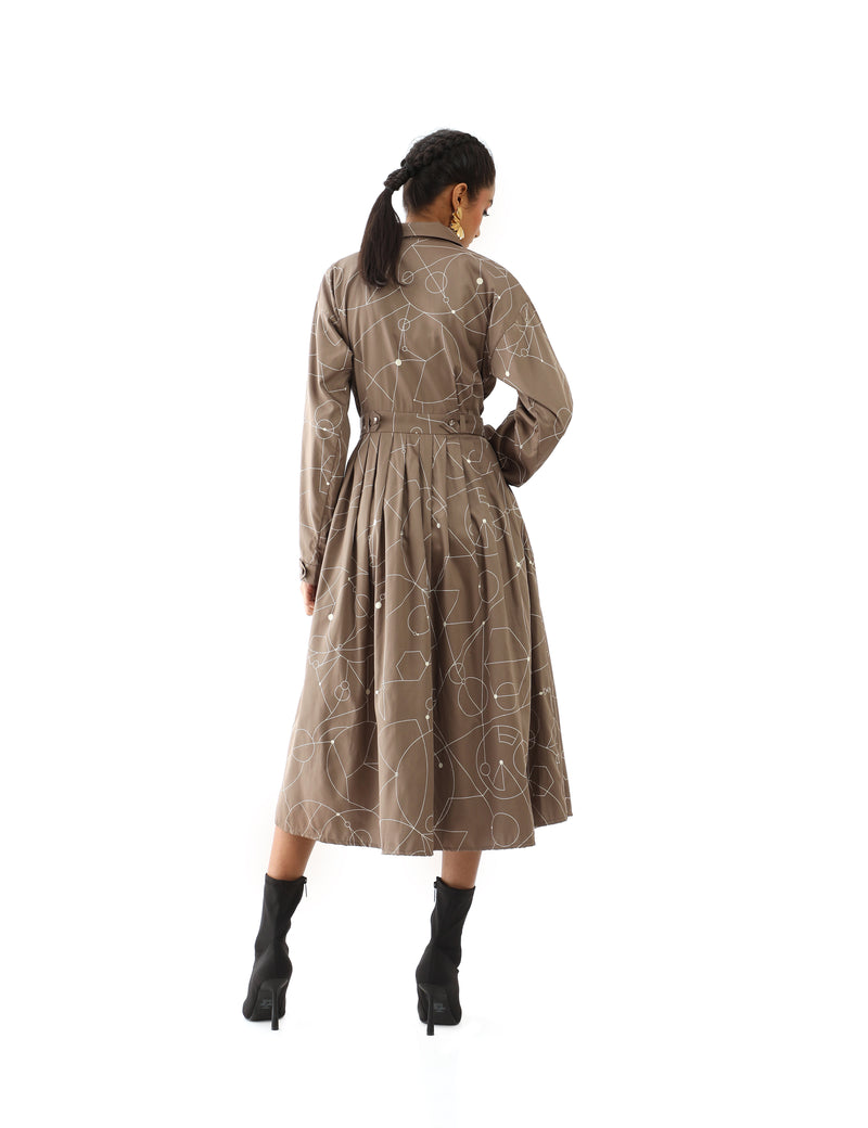 QUINN DRESS - TAUPE