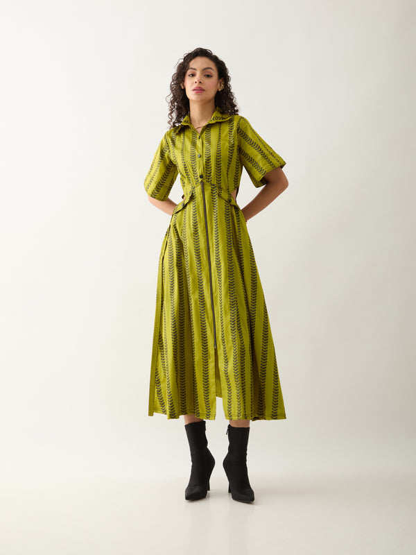 MARTIN DRESS -  LEAF