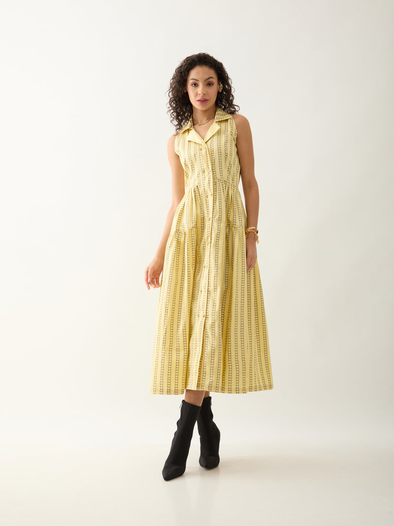 LIAM DRESS - LEMON