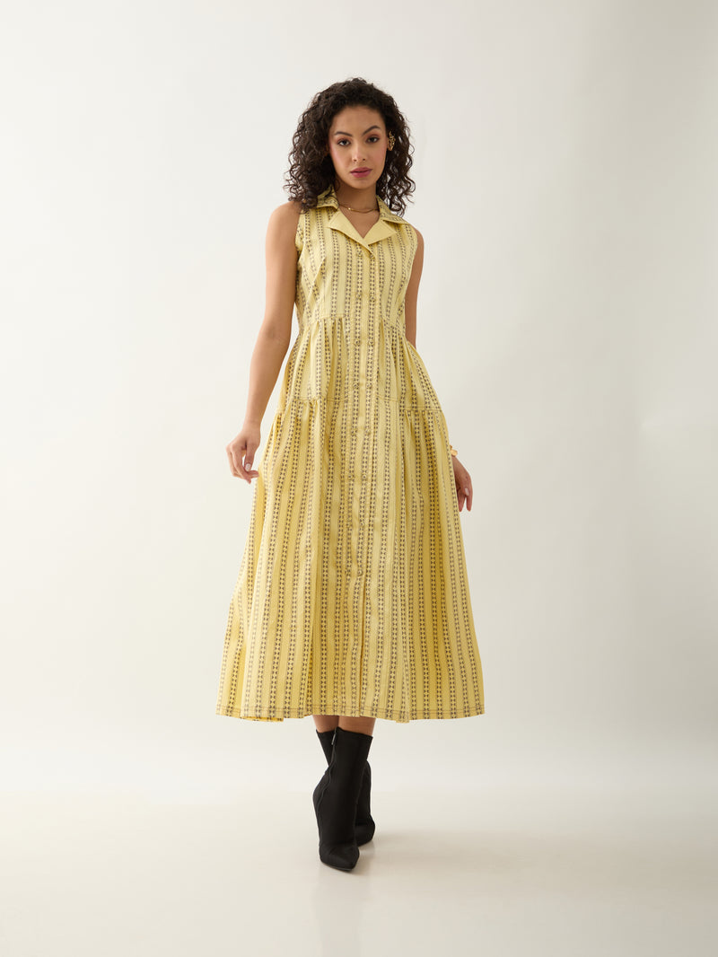 LIAM DRESS - LEMON