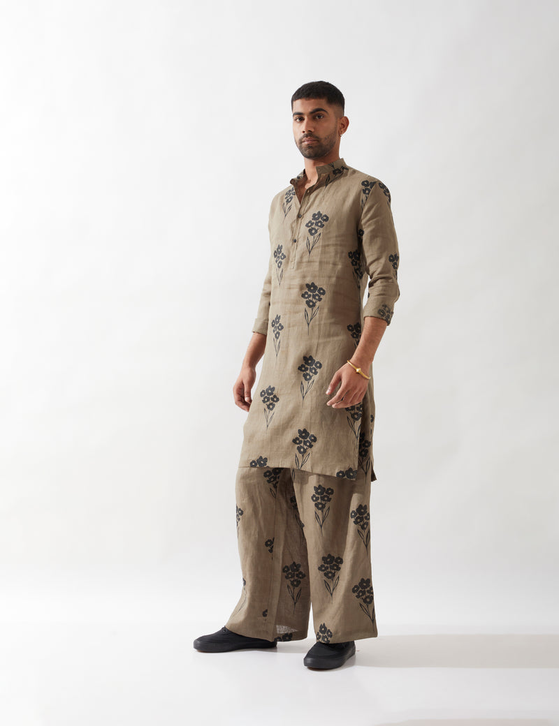 ZAYN FARM KURTA SET - OLIVE