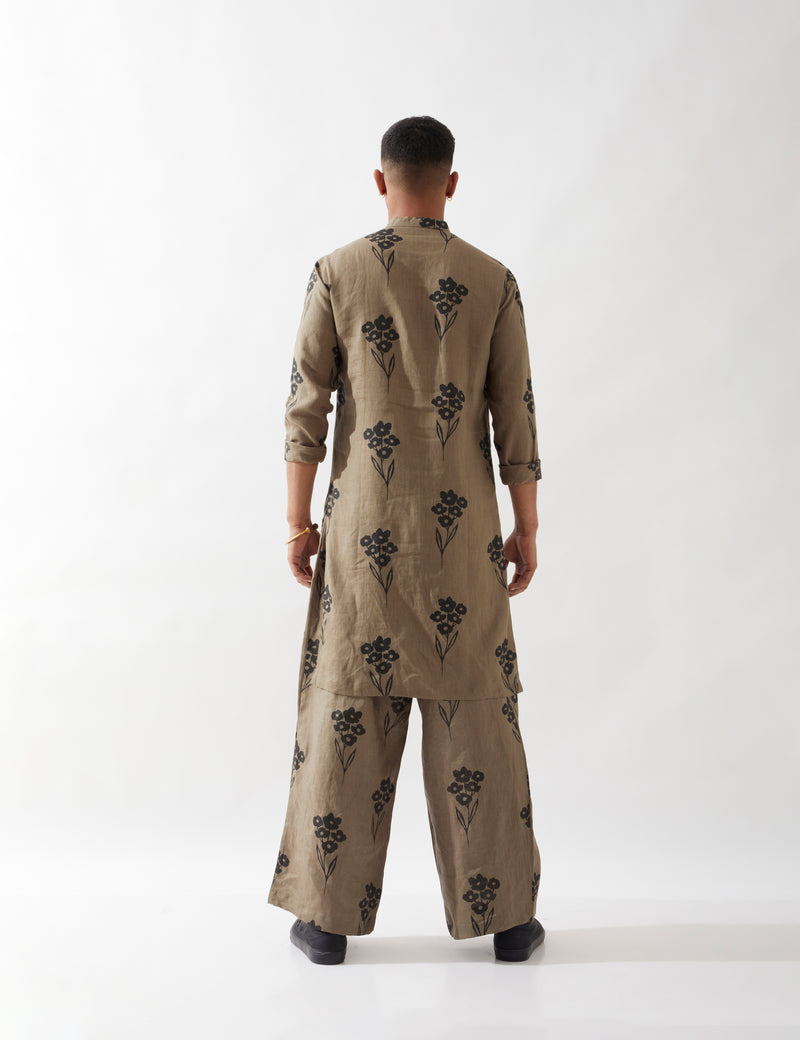 ZAYN FARM KURTA SET - OLIVE