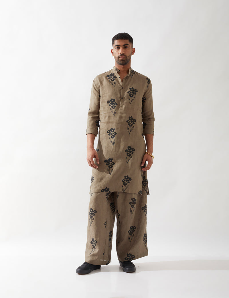 ZAYN FARM KURTA SET - OLIVE