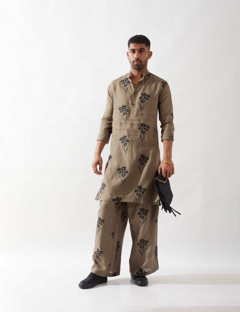 ZAYN FARM KURTA SET - OLIVE