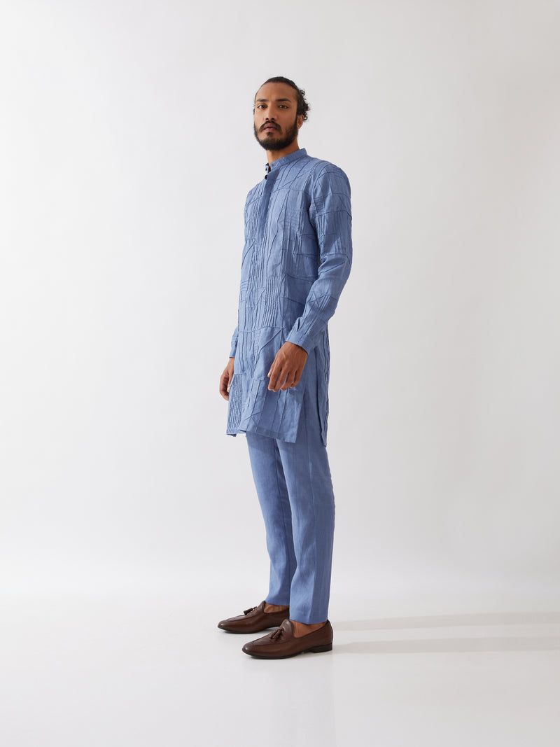 ETHAN KURTA SET - BLUE