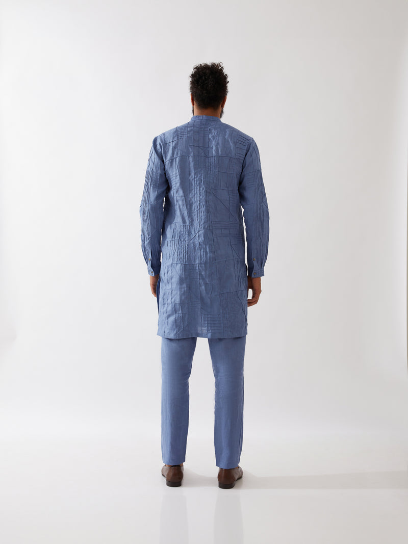 ETHAN KURTA SET - BLUE