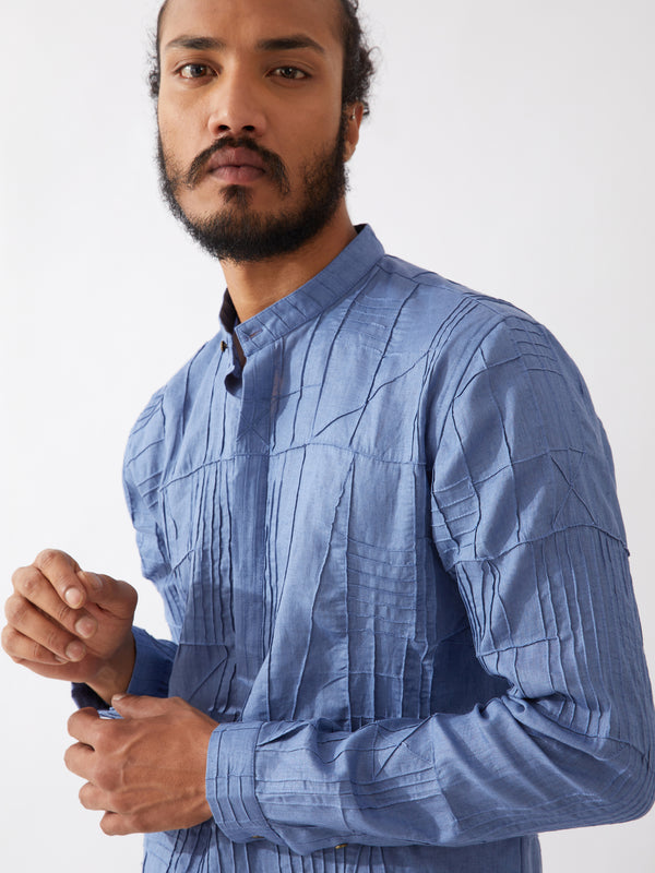 ETHAN KURTA SET - BLUE