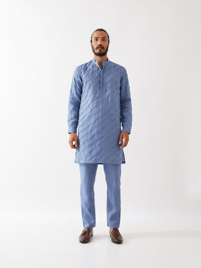 MASON KURTA SET - BLUE