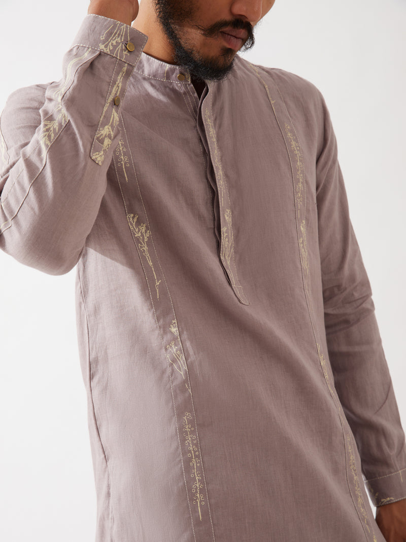 NOLAN KURTA SET - PURPLE