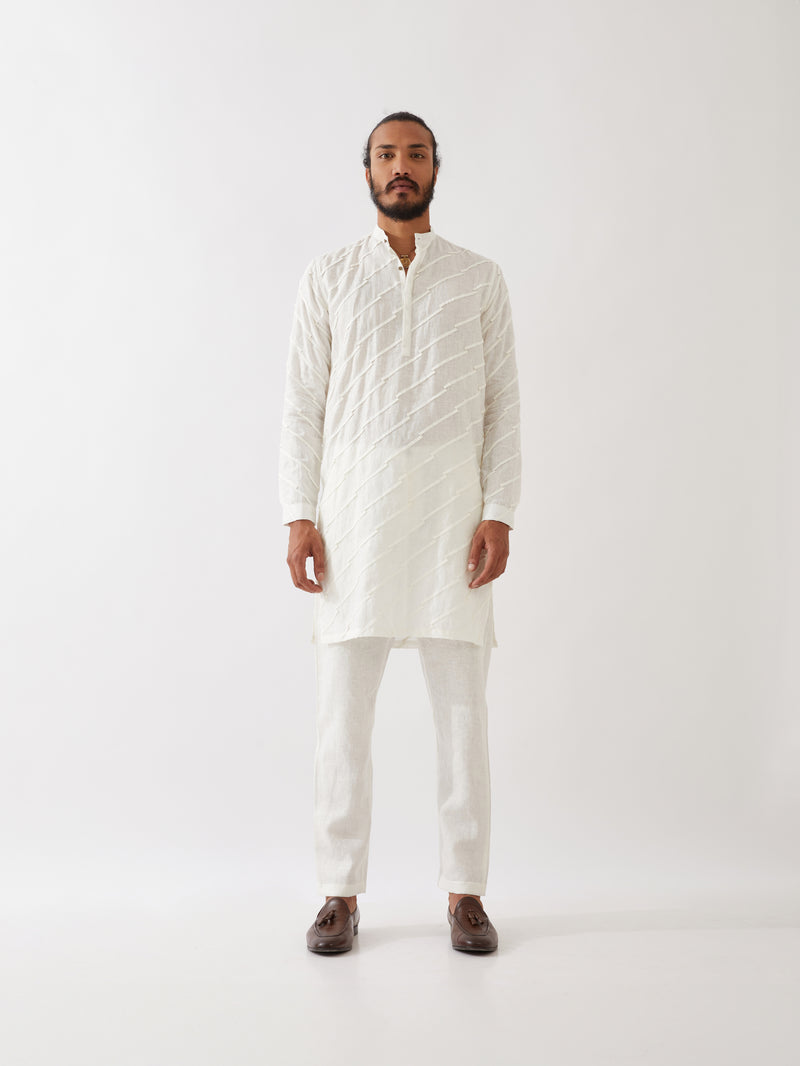 MASON KURTA SET - WHITE